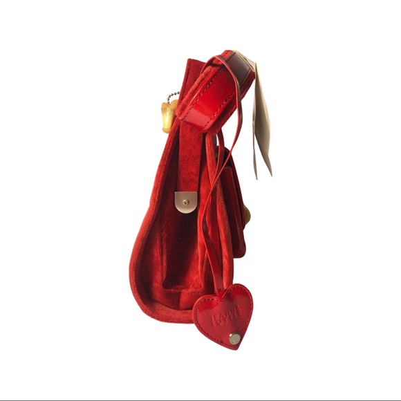 *HOST PICK!* NWT. Red velvet and Vinyl Jeanne Lottie handbag. - Picture 5 of 8